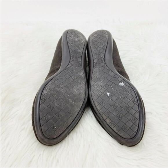 Donald J. Pliner Women’s Knit Leather Loafer Flats 7.5 Brown Comfort Slip‑On - Picture 9 of 10